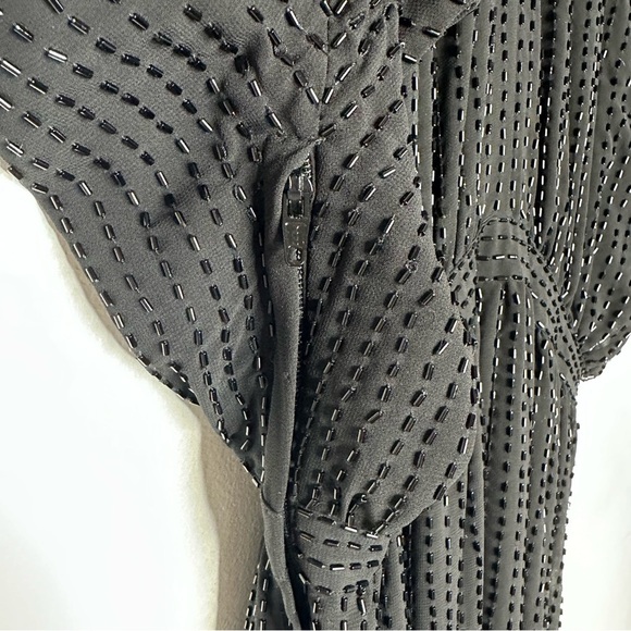 Jimmy Choo x H&M LIMITED EDITION Black Beaded Cocktail Dress Size 4 - Picture 5 of 10